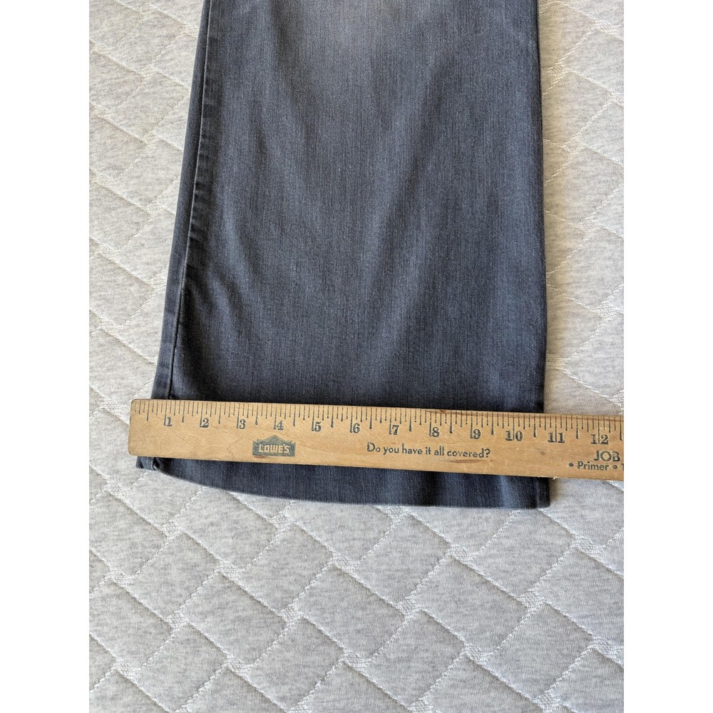 Wit & Wisdom Jeans Womens 8 Gray Wide Leg Crop High Rise Stretch Trousers Pants - Picture 7 of 10